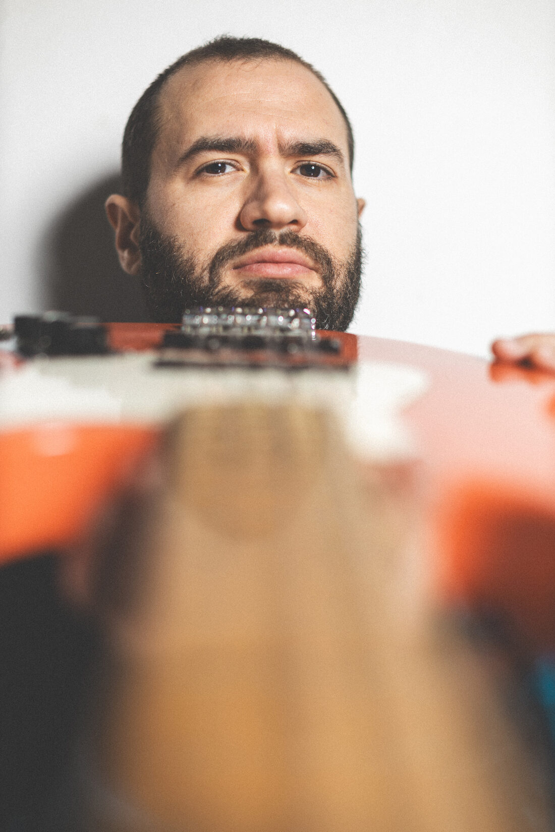 Giuseppe Vitale with his De Santi jazz bass
