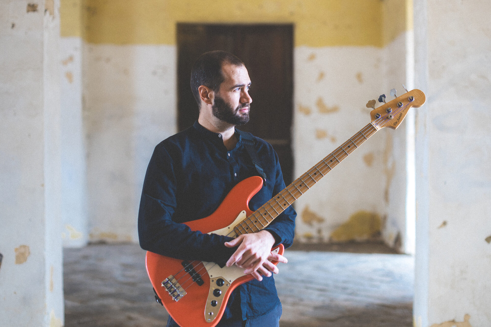 Giuseppe Vitale with his electric bass